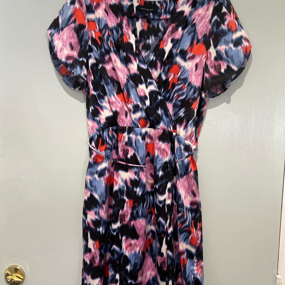 Multicolor Abstract Print Women's Dress